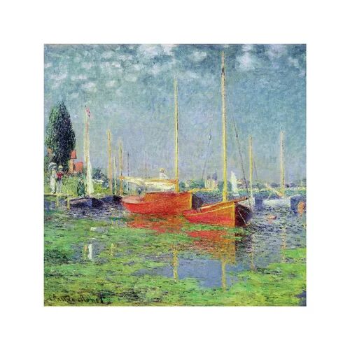 ClassicLiving 'Argenteuil, C.1872-5' by Claude Monet Painting on Wrapped Canvas ClassicLiving Size: 93.98cm H x 93.98cm W x 1.91cm D  - Size: Rectangle 200 x 290cm