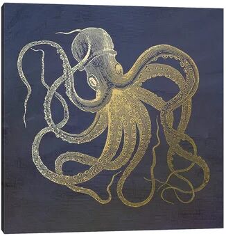 Breakwater Bay Golden Octopus by Ramona Murdock - Wrapped Canvas Painting Print Breakwater Bay Size: 45.72cm H x 45.72cm W x 3.81cm D  - Size: 101.6cm H x 66.04cm W x 3.81cm D