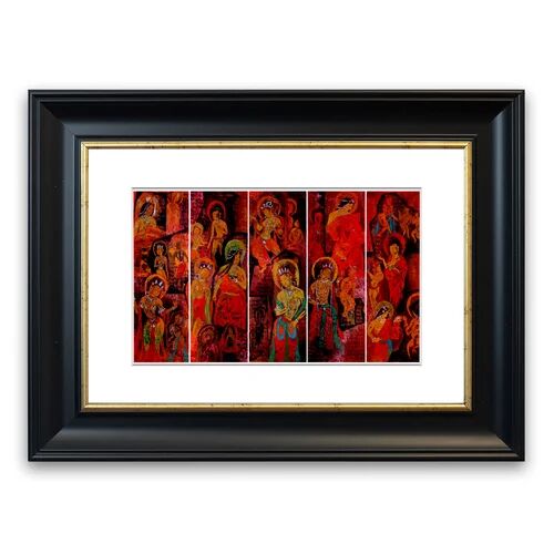 East Urban Home 'Tibetan Women' Framed Graphic Art East Urban Home Size: 50 cm H x 70 cm W, Frame Options: Black  - Size: 126 cm H x 93 cm W