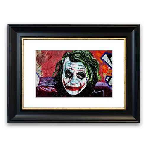 East Urban Home 'The Joker' Framed Graphic Art East Urban Home Size: 50 cm H x 70 cm W, Frame Options: Black  - Size: 50 cm H x 70 cm W