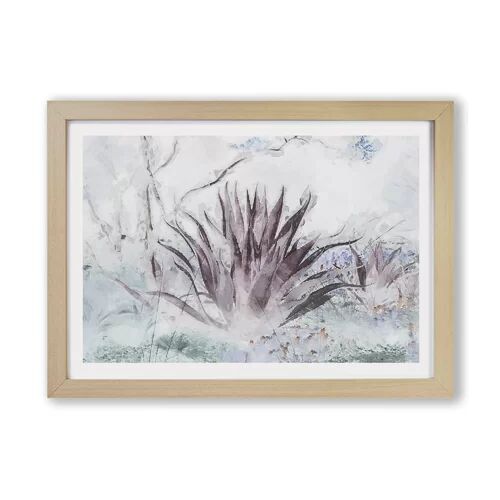 East Urban Home 'Wild Aloe Vera Succulent' - Picture Frame Graphic Art Print on Paper East Urban Home Size: 62cm H x 87cm W x 2cm D, Frame Option: Oak  - Size: 62cm H x 87cm W x 2cm D