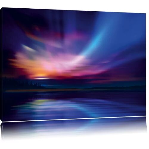 East Urban Home Northern Lights Photographic Print on Canvas East Urban Home Size: 80cm H x 120cm W  - Size: Small