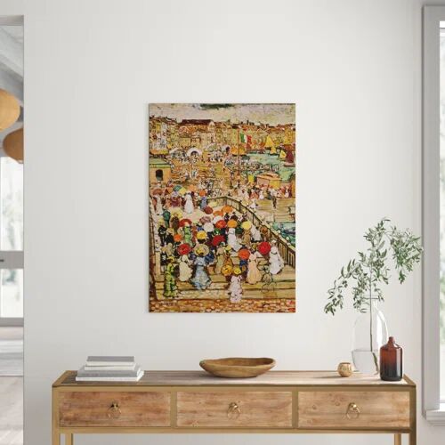 Big Box Art 'The Bridge' by Maurice Prendergast Painting Print on Canvas Big Box Art Size: 100cm H x 70cm W  - Size: 70cm H x 100cm W