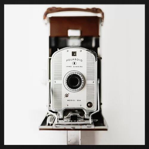 Rio 'Old Polaroid Camera' Framed Photographic Print Williston Forge Size: 74 cm H x 74 cm W  - Size:
