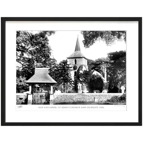The Francis Frith Collection 'Old Coulsdon, St John's Church and Lychgate 1906' by Francis Frith - Picture Frame Photograph Print on Paper The Francis Frith Collection Size: 28cm  - Size: 45cm H x 60cm W x 2.3cm D