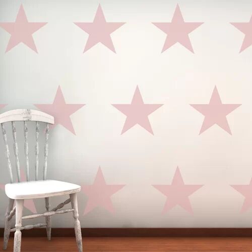 East Urban Home 16 Piece Large Star Wall Sticker Set East Urban Home Colour: Lime Green  - Size: 38cm H X 37cm W