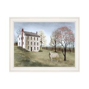 Trendy Decor 4U Spring at White House Farm by Billy Jacobs, Ready to hang Framed Print, White Frame, 27