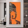 Homary Goreal Elephant Building Blocks Wall Decor Art Abstract Geometric Painting with Frame