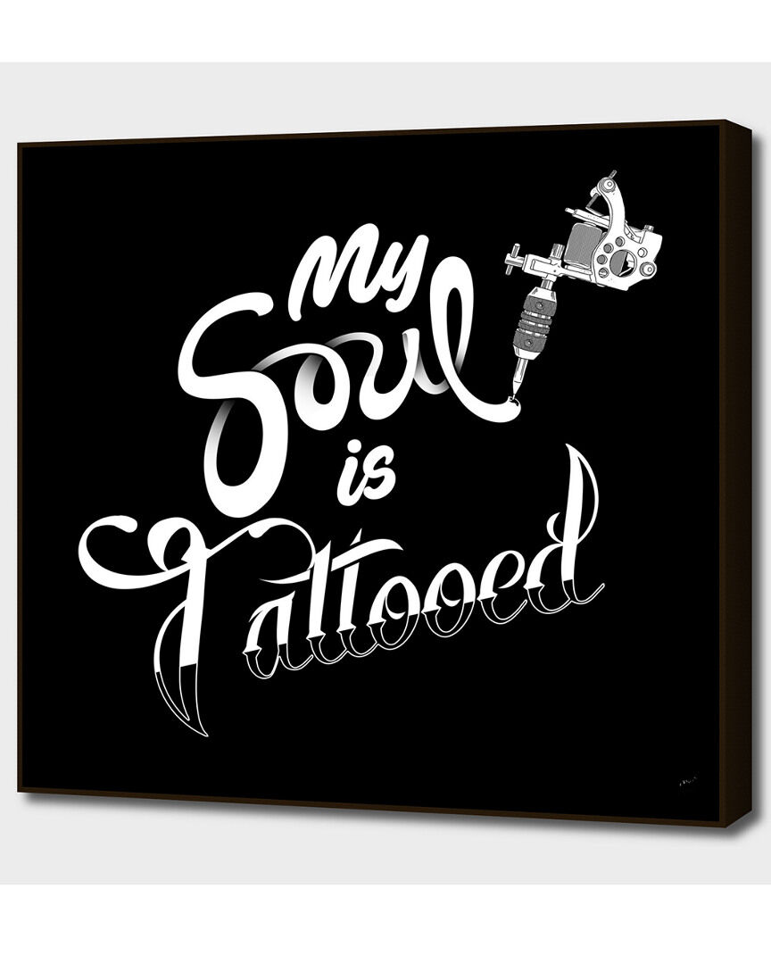 Curioos My Soul Is Tattooed NoColor 16" x 16"