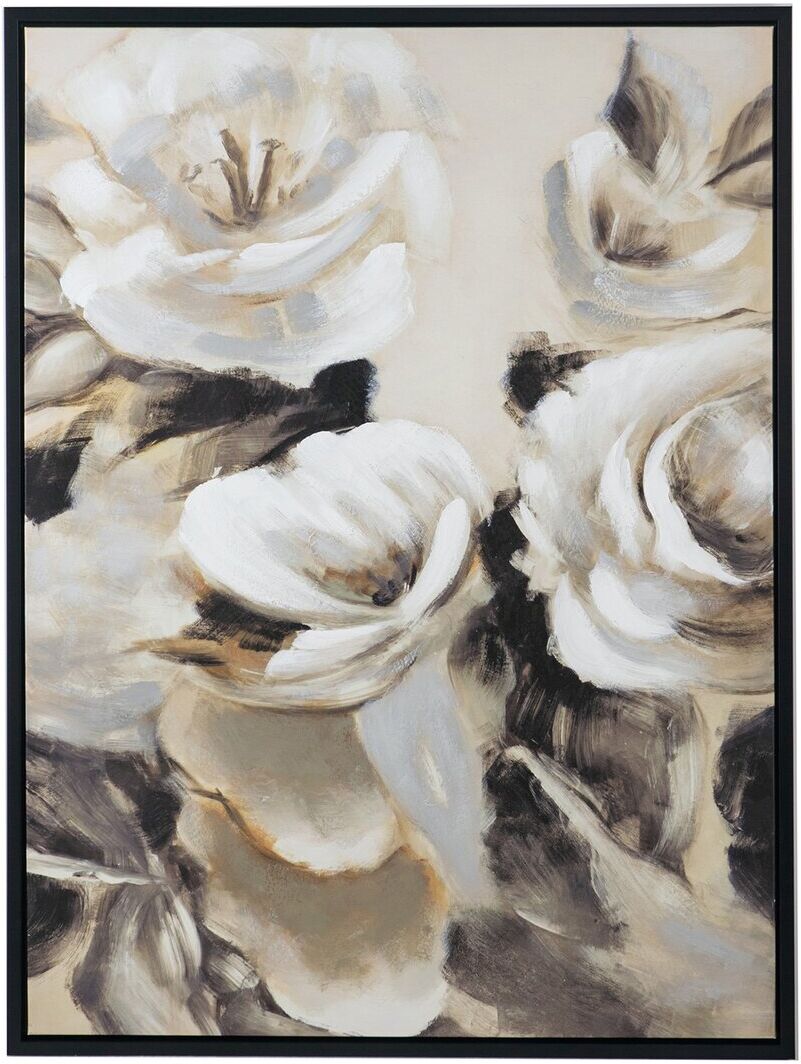 A&B Home Jardin De Fleurs Framed Wall Art Cream NoSize