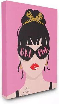 Stupell Home Decor Punk Rock Fashion Girl Power Phrase Pop Art Wall Art, Pink, 30X40