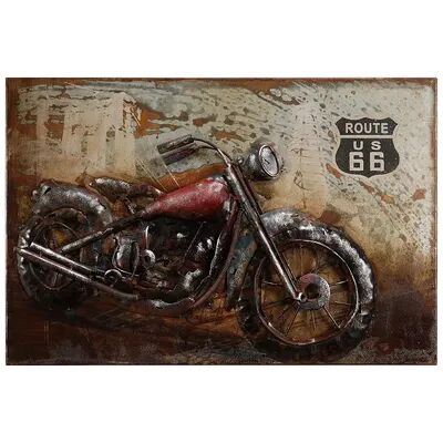 Empire Art Direct Motorcycle 5 Mixed Media Iron Dimensional Wall Art, Multicolor