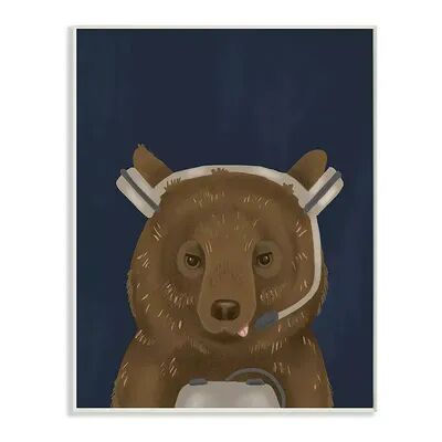 Stupell Home Decor Video Game Bear Plaque Wall Art, Blue, 13X19