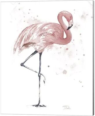 Metaverse Art Boys Girls Metaverse Art Flamingo Stand II Canvas Wall Art, Pink, 16X20