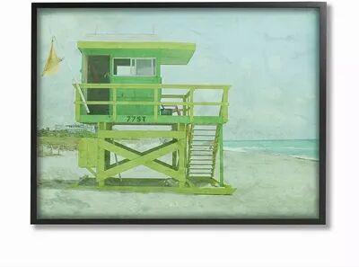 Stupell Home Decor Lifeguard Stand Framed Wall Art, Multicolor, 16X20