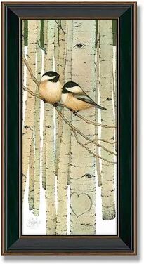 Personal-Prints Love Birds Framed Canvas Art by Scott Kennedy, Multicolor