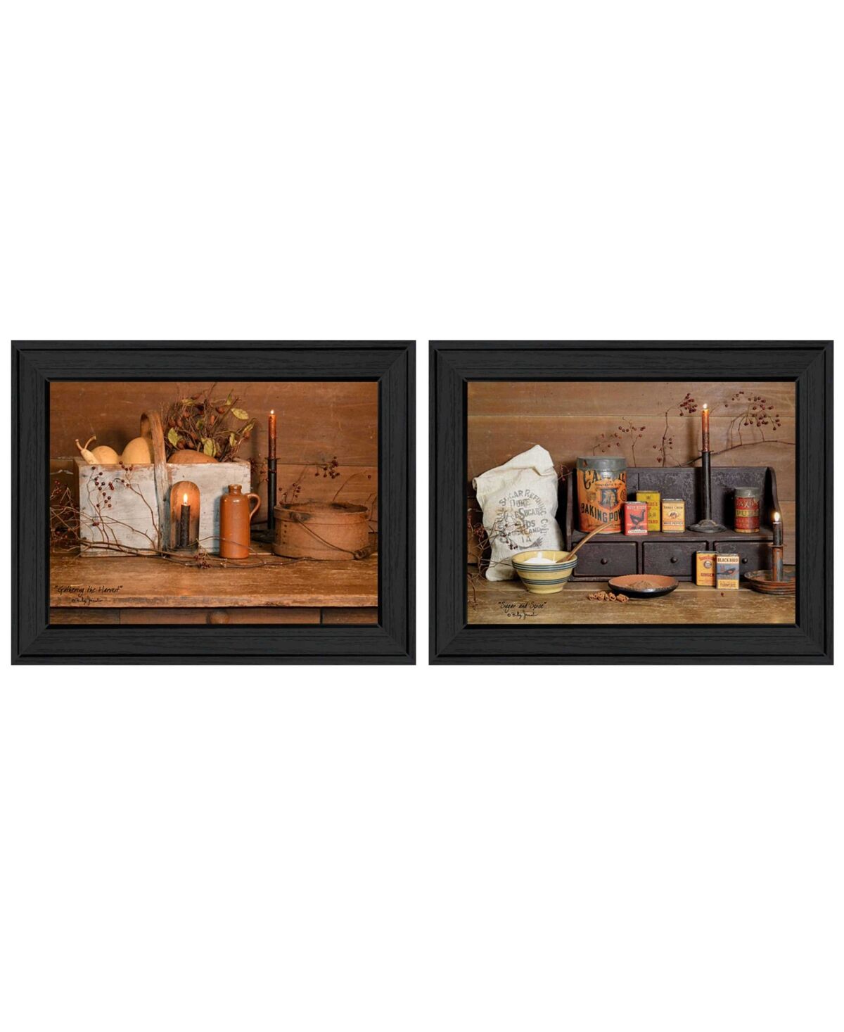 Trendy Decor 4U Baking Supplies Collection By Billy Jacobs, Printed Wall Art, Ready to hang, Black Frame, 18