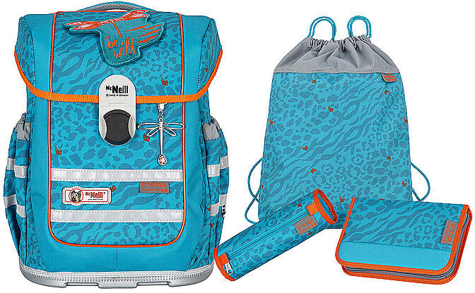 Auf Lager MC NEILL Schultaschen Set 4tlg Mc Addy Ergo Complete  Orange 4017245955367 blau EG