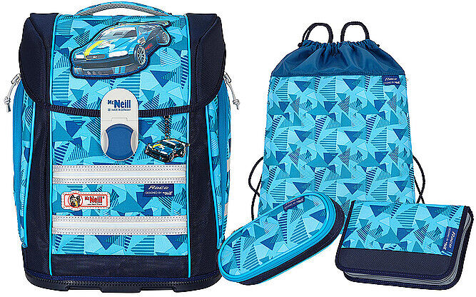 Auf Lager MC NEILL Schultaschen Set 4tlg McLight Ergo Primero Race 4017245955053 blau EG