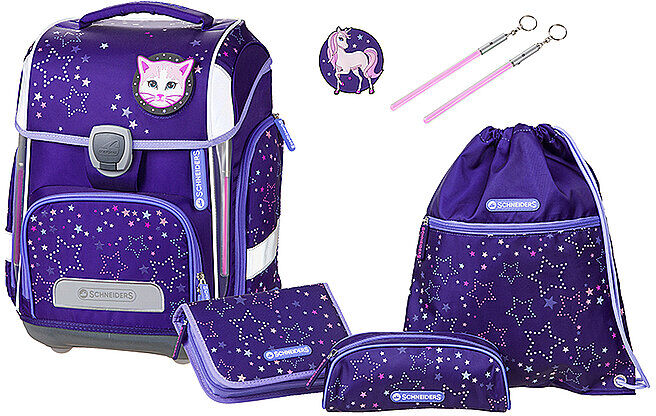 Auf Lager SCHNEIDERS Schultasche Set 6-tlg Ergolite Cosmic Girl 9002638223005 lila EG