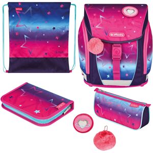 Herlitz Schulranzen »FiloLight Plus, Pink Stars«, Floureszierende... Pink Stars  B/H/T: 32 cm x 38 cm x 22 cm