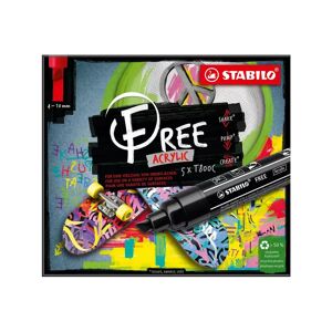 Stabilo - Acrylmarker Set, 15.5x13.5x2.6cm, Sortierte Farben