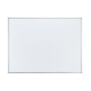 FRANKEN Whiteboard 120 x 90 cm, Schreibtafel X-tra!Line, lackiert, magnetisch, beschreibbar, trocken abwischbar, mit Aluminiumrahmen, Magnettafel