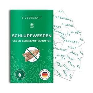 Schlupfwespen gegen Lebensmittelmotten: 3 Lieferungen je 4 Karten (12 Karten gesamt)