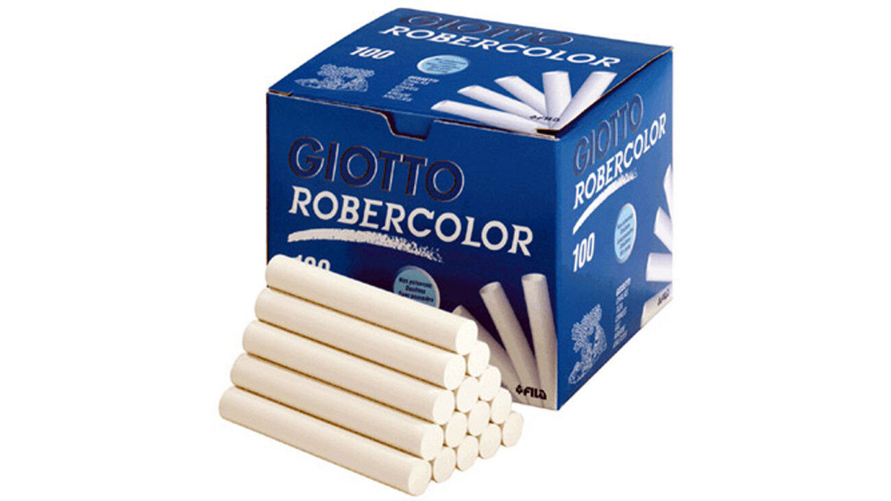 Robercolor Karton mit 100 ROBERCOLOR-Kreiden, rund