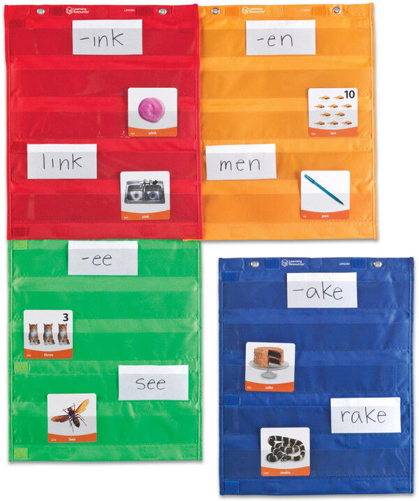 Learning Resources Einstecktaschen Organizer magnetisch - 4 Stück