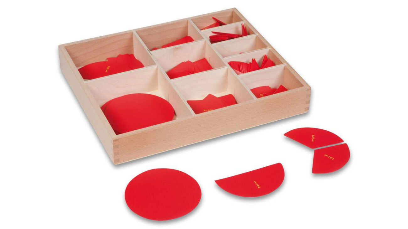 Nienhuis Montessori Nienhuis Kasten mit Bruchrechenkreisen