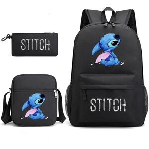 Tbutik stitch rygsæk børn penalhus skuldertaske pakke (3 stk)