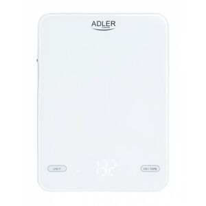 Adler AD 3177w Kitchen scale 10kg USB charged, White