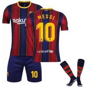 Fodboldsæt Fodboldtrøje Træningssæt 21/22 Messi Barcelona No.10 - Perfet size 28