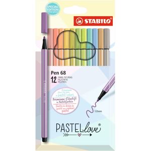 Stabilo Rotuladores  Pen 68 Pastel Love 9+3