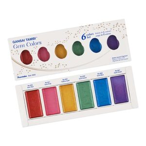 Kuretake Acuarelas  Gansai Tambi Gem 6 colores