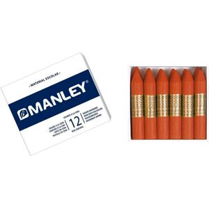 Manley Cera grasa  marrón 12u