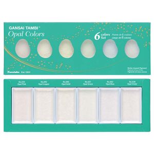 Kuretake Acuarelas  Gansai Tambi Opal 6 colores