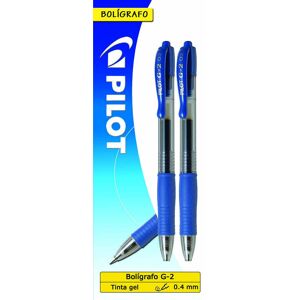 Pilot Bolígrafo  G-2 azul 2u