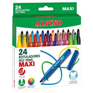 Alpino Rotuladores de colores  Maxi 24u