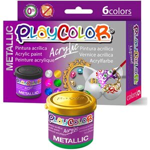 Playcolor Pintura Acrylic Metallic 40ml(6)