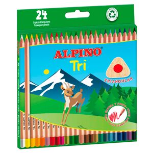 Alpino Lápices de colores  Tri 24 colores