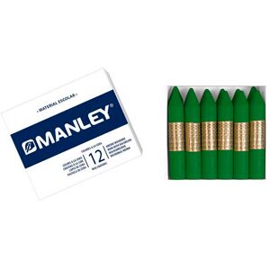 Manley Cera grasa  verde natural 12u