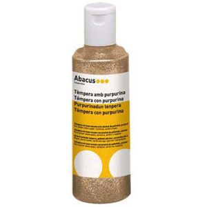 Abacus Témpera  Glitter 250ml amarillo