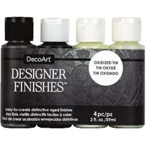 DecoArt Designers Finishes Zinc Oxidado 4 colores