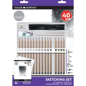 Daler-Rowney Set Esbozo -Rowney 40 Piezas