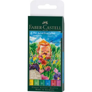 Faber-Castell Pitt Artist Pen brush Springtime 6 colores