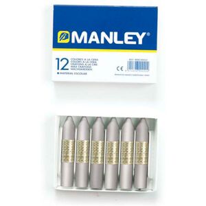 Manley Cera grasa  plata 12u