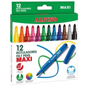 Alpino Rotuladores de colores  Maxi 12u