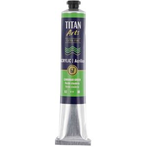 Titan Arts Pintura acrílica Titan 60ml verde cinabrio